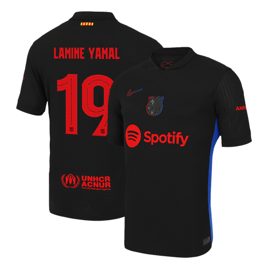 Player Version LAMINE YAMAL #19 Barcelona Away Cheap Soccer Jersey 2024/25- UCL Go Soccer World Shop