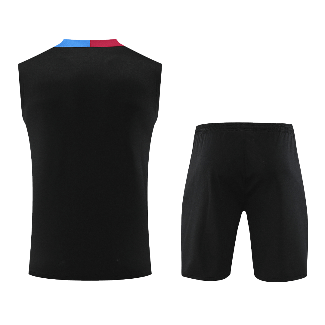 Barcelona Pre-Match Cheap Soccer Jersey Vest Kit(Jersey+Shorts) 2024/25 Go Soccer World Shop
