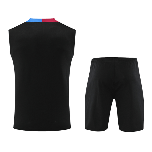 Barcelona Pre-Match Cheap Soccer Jersey Vest Kit(Jersey+Shorts) 2024/25 Go Soccer World Shop