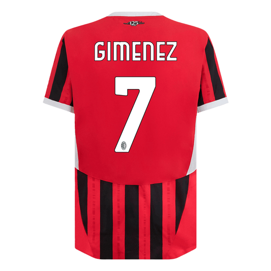 Player Version GIMENEZ #7 AC Milan Home Cheap Soccer Jersey 2024/25 Go Soccer World Shop