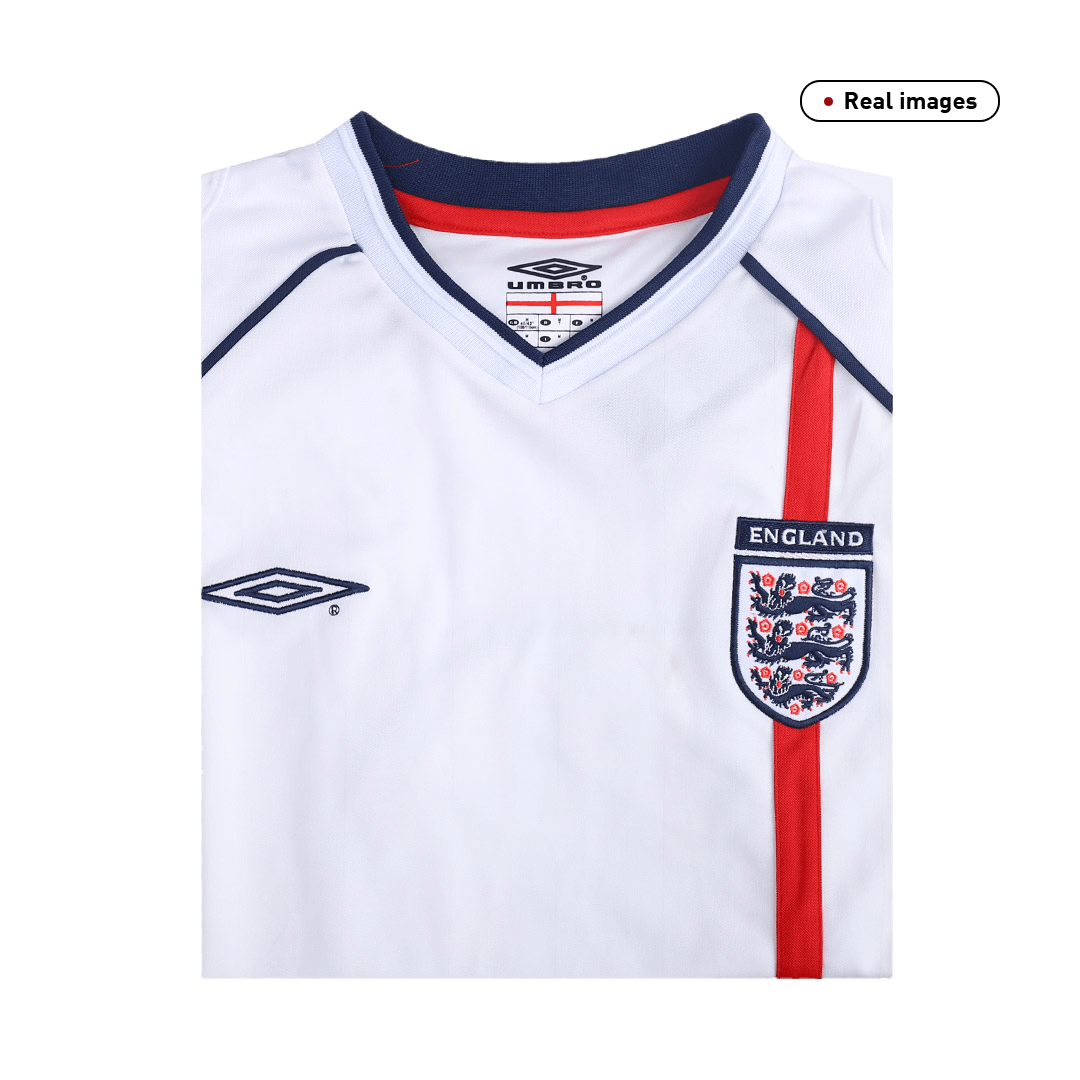 Retro BECKHAM #7 2002 England Home Cheap Soccer Jersey Go Soccer World Shop
