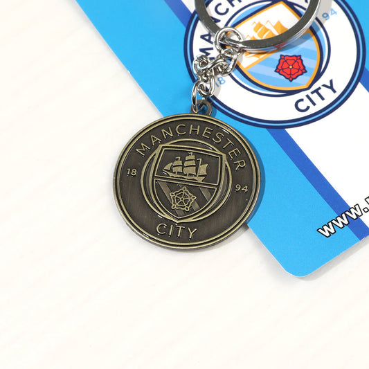 Manchester City Logo Soccer Key Chain Go Soccer World Shop