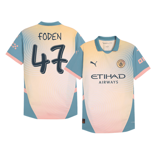 Player Version FODEN #47 Manchester City Fourth Away Cheap Soccer Jersey 2024/25 - Definitely City Go Soccer World Shop