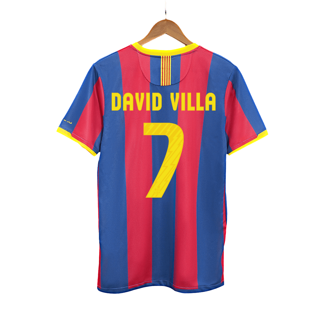Retro DAVID VILLA #7 2010/11 Barcelona Home Cheap Soccer Jersey Go Soccer World Shop