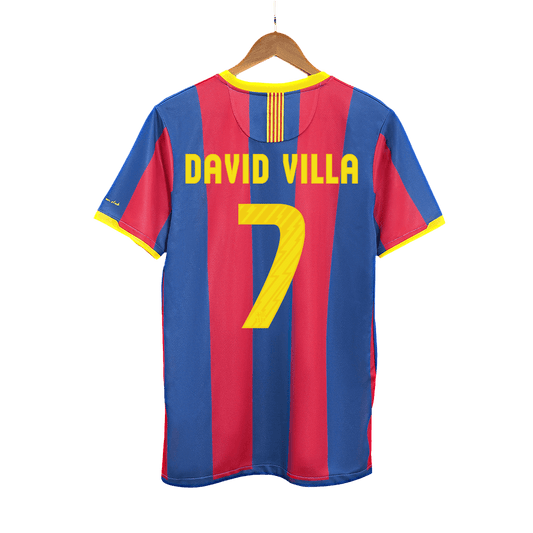 Retro DAVID VILLA #7 2010/11 Barcelona Home Cheap Soccer Jersey Go Soccer World Shop