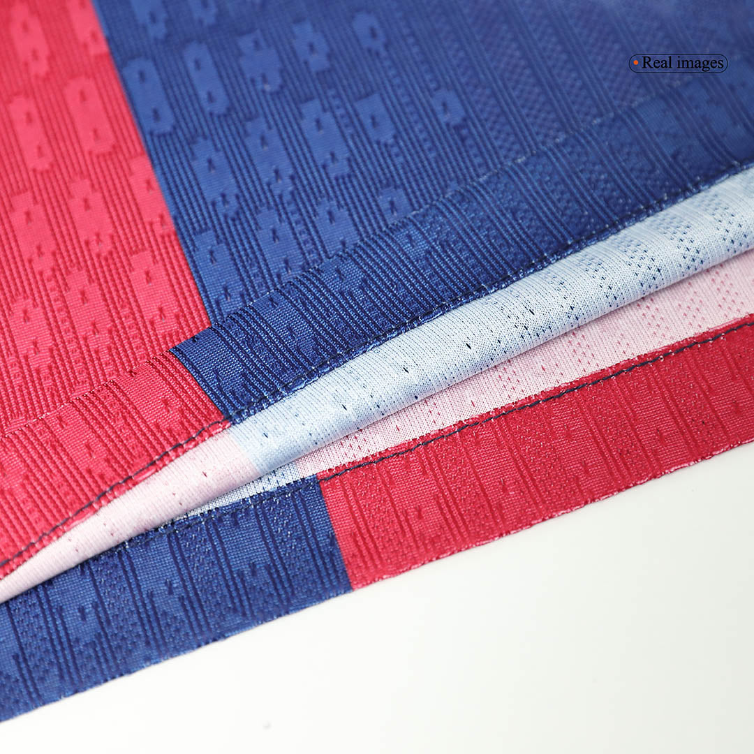 Player Version F.DE JONG #21 Barcelona Home Cheap Soccer Jersey 2024/25 - Spotify Logo Without Text Go Soccer World Shop