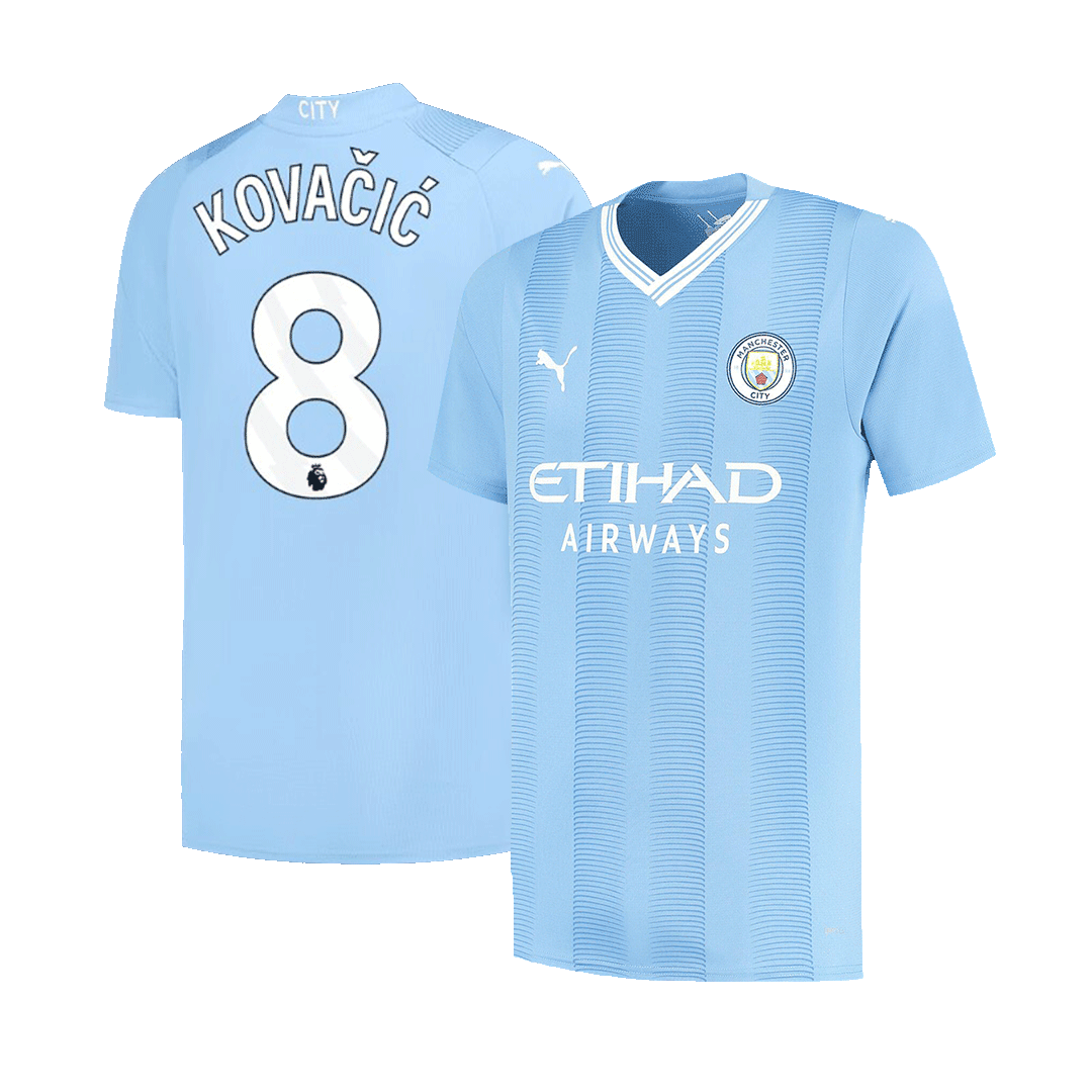 KOVA?I? #8 Manchester City Home Cheap Soccer Jersey 2023/24 Go Soccer World Shop