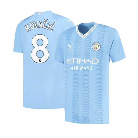 KOVA?I? #8 Manchester City Home Cheap Soccer Jersey 2023/24 Go Soccer World Shop