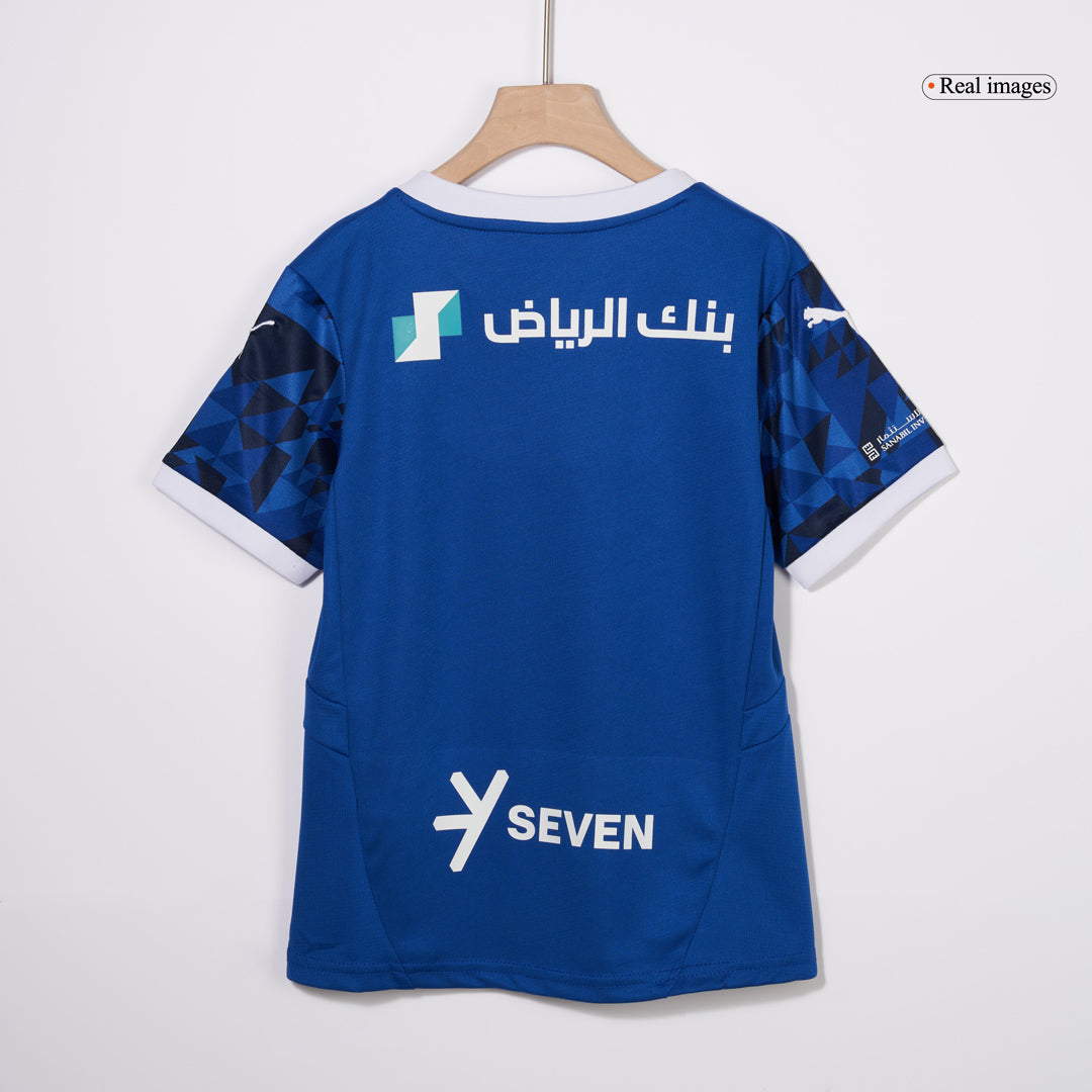 Kid's Al Hilal SFC Home Cheap Soccer Jersey Kit(Jersey+Shorts) 2024/25 Go Soccer World Shop