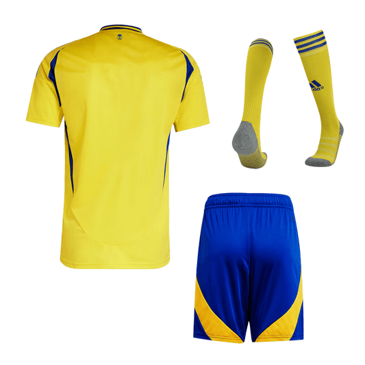 Al Nassr Home Cheap Soccer Jersey Kit(Jersey+Shorts+Socks) 2024/25 Go Soccer World Shop