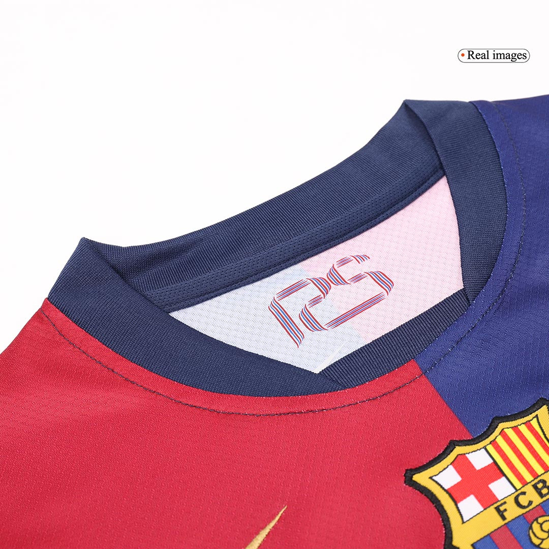 Kid's Barcelona Home Cheap Soccer Jersey Kit(Jersey+Shorts+Socks) 2024/25 Go Soccer World Shop