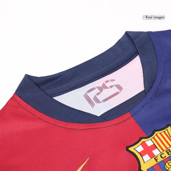 Kid's Barcelona Home Cheap Soccer Jersey Kit(Jersey+Shorts+Socks) 2024/25 Go Soccer World Shop