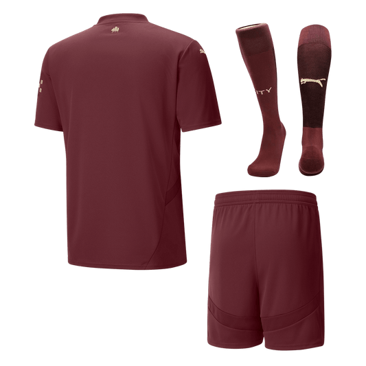 Manchester City Third Away Cheap Soccer Jersey Kit(Jersey+Shorts+Socks) 2024/25 Go Soccer World Shop