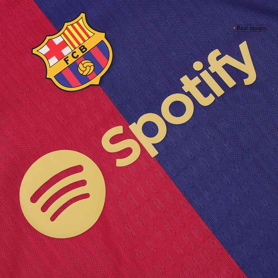 Player Version F.DE JONG #21 Barcelona Home Cheap Soccer Jersey 2024/25 Go Soccer World Shop