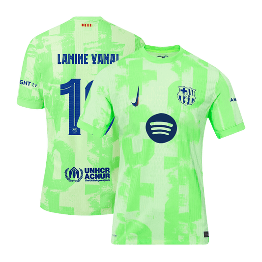 Player Version LAMINE YAMAL #19 Barcelona Third Away Cheap Soccer Jersey 2024/25- UCL?Spotify Logo Without Text? Go Soccer World Shop