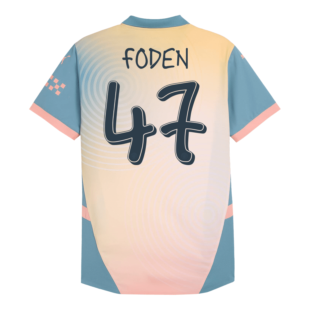 Player Version FODEN #47 Manchester City Fourth Away Cheap Soccer Jersey 2024/25 - Definitely City Go Soccer World Shop