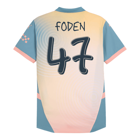 Player Version FODEN #47 Manchester City Fourth Away Cheap Soccer Jersey 2024/25 - Definitely City Go Soccer World Shop