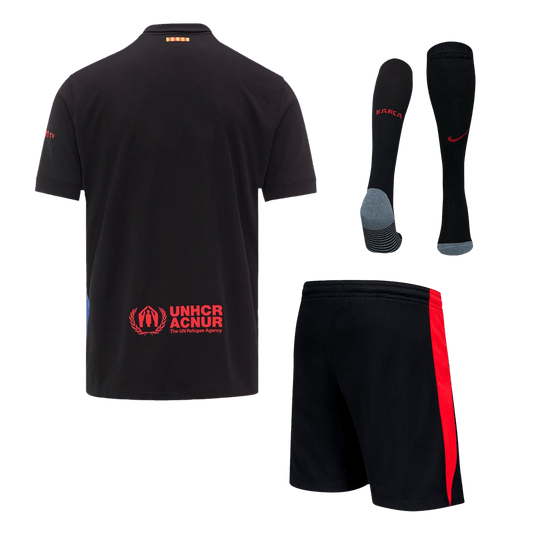 Barcelona Away Cheap Soccer Jersey Kit(Jersey+Shorts+Socks) 2024/25 Go Soccer World Shop