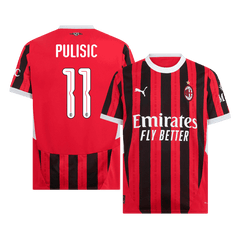 PULISIC #11 AC Milan Home Cheap Soccer Jersey 2024/25 - UCL Go Soccer World Shop