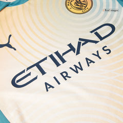 Player Version RODRIGO #16 Manchester City Fourth Away Cheap Soccer Jersey 2024/25- Definitely City (UCL) Go Soccer World Shop