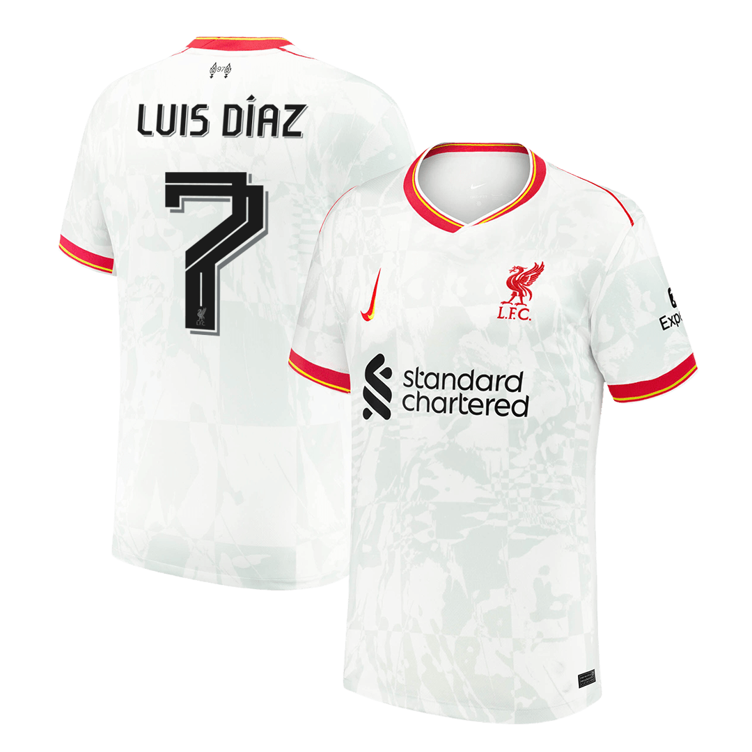 LUIS DÍAZ  #7 Liverpool Third Away Cheap Soccer Jersey 2024/25 Go Soccer World Shop