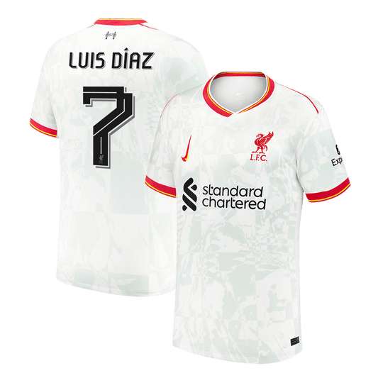 LUIS DÍAZ  #7 Liverpool Third Away Cheap Soccer Jersey 2024/25 Go Soccer World Shop