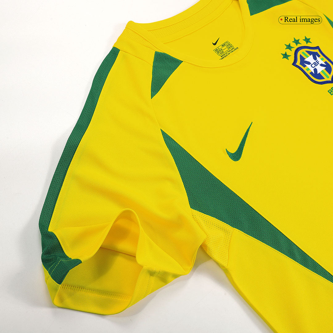 Retro RONALDINHO #11 2002/03 Brazil Home Cheap Soccer Jersey Go Soccer World Shop