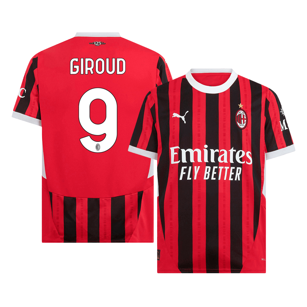 GIROUD #9 AC Milan Home Cheap Soccer Jersey 2024/25 Go Soccer World Shop