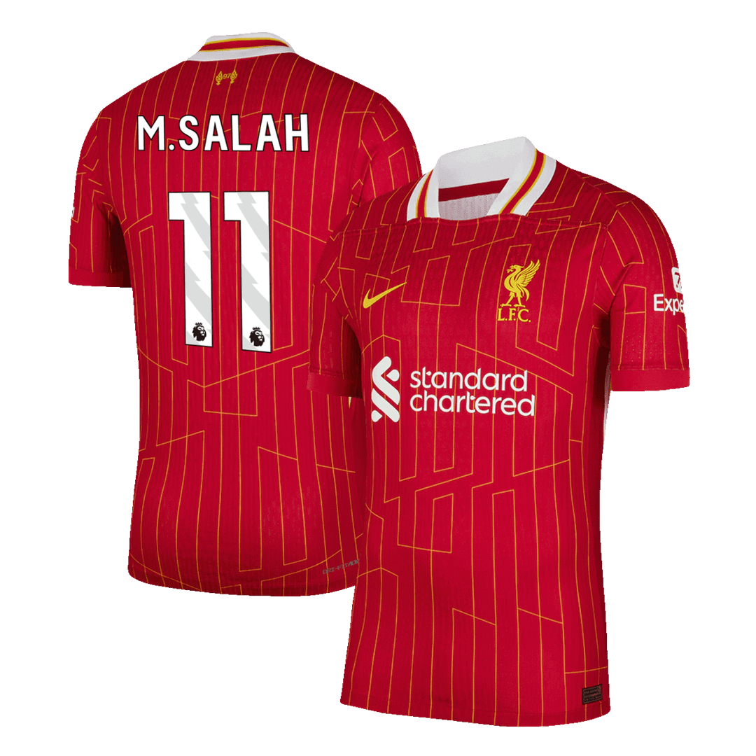 Player Version M.SALAH #11 Liverpool Home Cheap Soccer Jersey 2024/25 Go Soccer World Shop