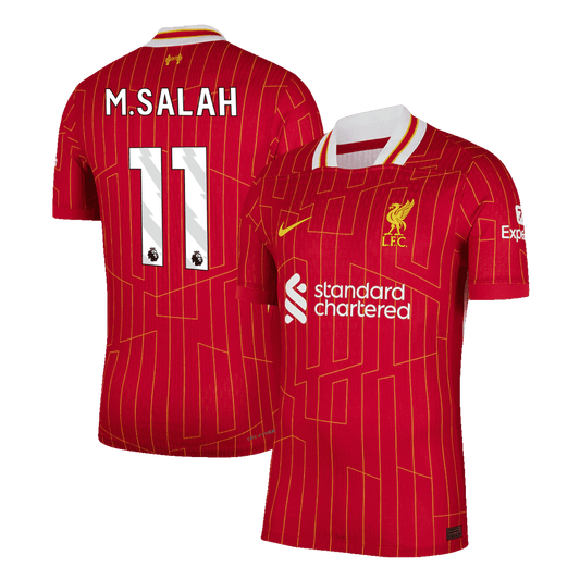 Player Version M.SALAH #11 Liverpool Home Cheap Soccer Jersey 2024/25 Go Soccer World Shop