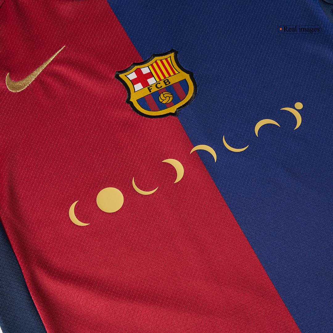 Kid's Barcelona Home Cheap Soccer Jersey Kit(Jersey+Shorts) 2024/25 - COLDPLAY Go Soccer World Shop