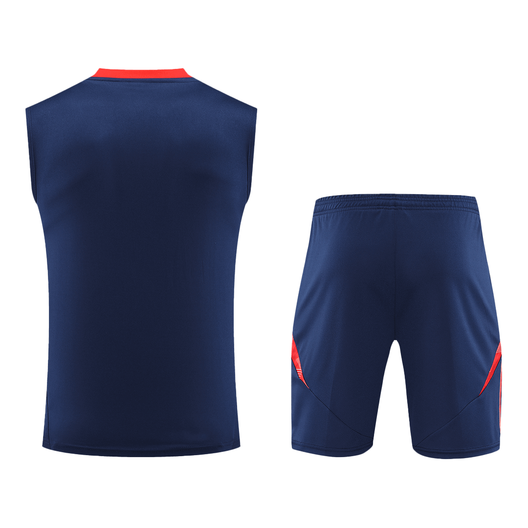 Manchester United Pre-Match Cheap Soccer Jersey Vest Kit(Jersey+Shorts) 2024/25 Go Soccer World Shop