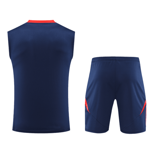Manchester United Pre-Match Cheap Soccer Jersey Vest Kit(Jersey+Shorts) 2024/25 Go Soccer World Shop