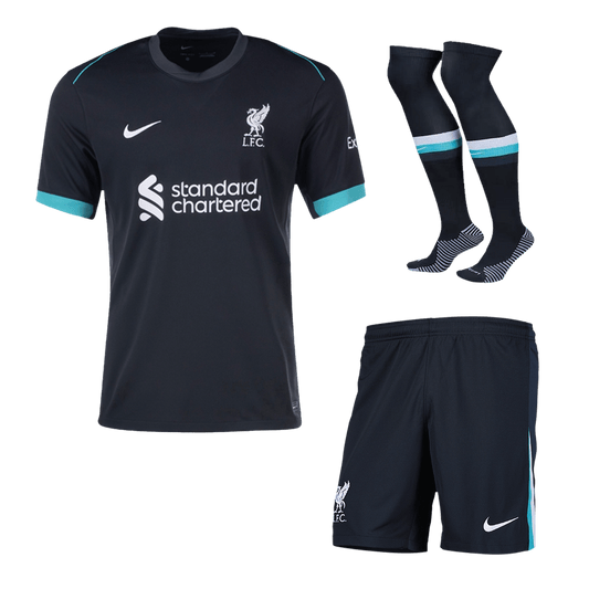Liverpool Away Cheap Soccer Jersey Kit(Jersey+Shorts+Socks) 2024/25 Go Soccer World Shop