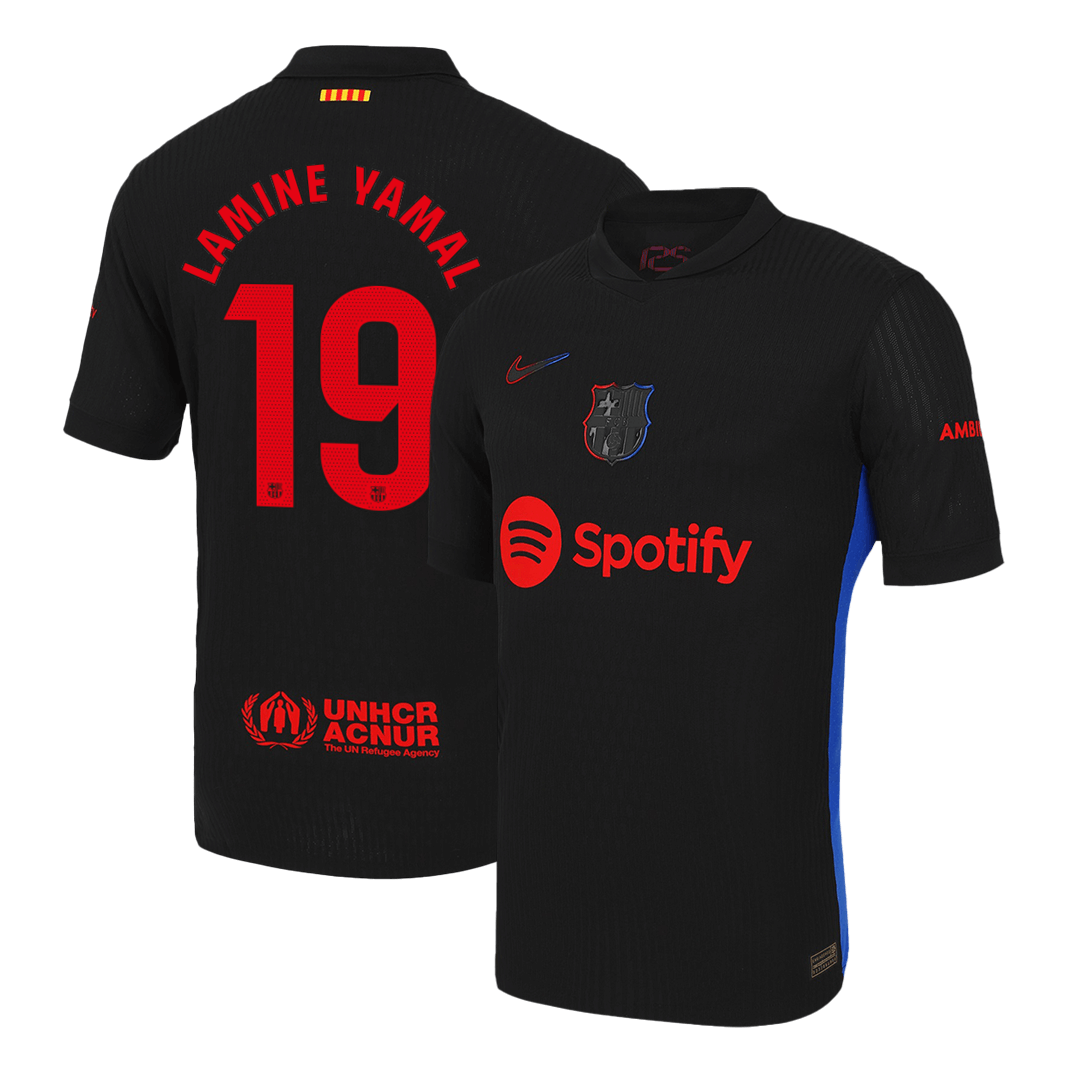 Player Version LAMINE YAMAL #19 Barcelona Away Cheap Soccer Jersey 2024/25 Go Soccer World Shop