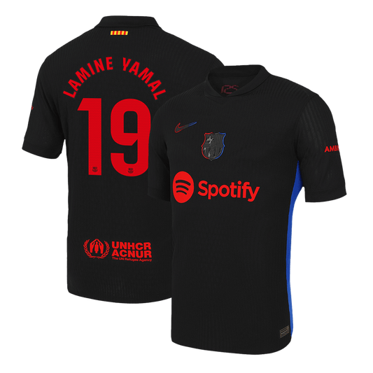 Player Version LAMINE YAMAL #19 Barcelona Away Cheap Soccer Jersey 2024/25 Go Soccer World Shop