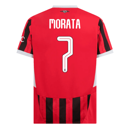MORATA #7 AC Milan Home Cheap Soccer Jersey 2024/25 - UCL Go Soccer World Shop