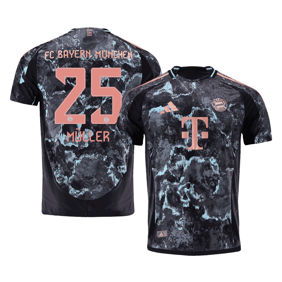 Player Version MÜLLER #25 Bayern Munich Away Cheap Soccer Jersey 2024/25 Go Soccer World Shop