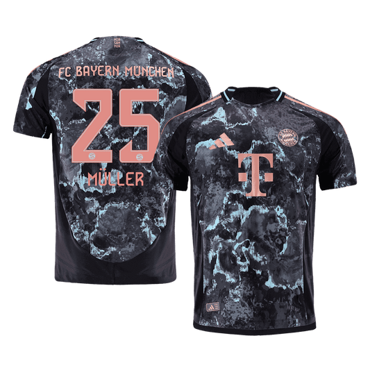 Player Version MÜLLER #25 Bayern Munich Away Cheap Soccer Jersey 2024/25 Go Soccer World Shop