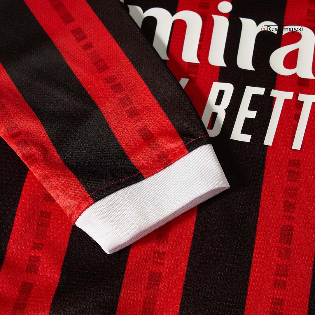 AC Milan Home Long Sleeve Cheap Soccer Jersey 2024/25 Go Soccer World Shop