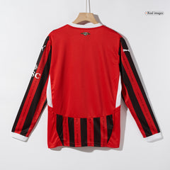 AC Milan Home Long Sleeve Cheap Soccer Jersey 2024/25 Go Soccer World Shop