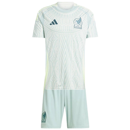 Kid's Mexico Away Jerseys Kit(Jersey+Shorts) Copa América 2024 Go Soccer World Shop
