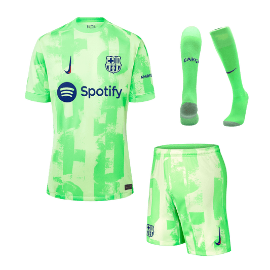Barcelona Third Away Cheap Soccer Jersey Kit(Jersey+Shorts+Socks) 2024/25 Go Soccer World Shop