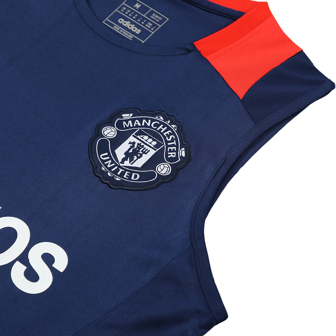 Manchester United Pre-Match Cheap Soccer Jersey Vest Kit(Jersey+Shorts) 2024/25 Go Soccer World Shop