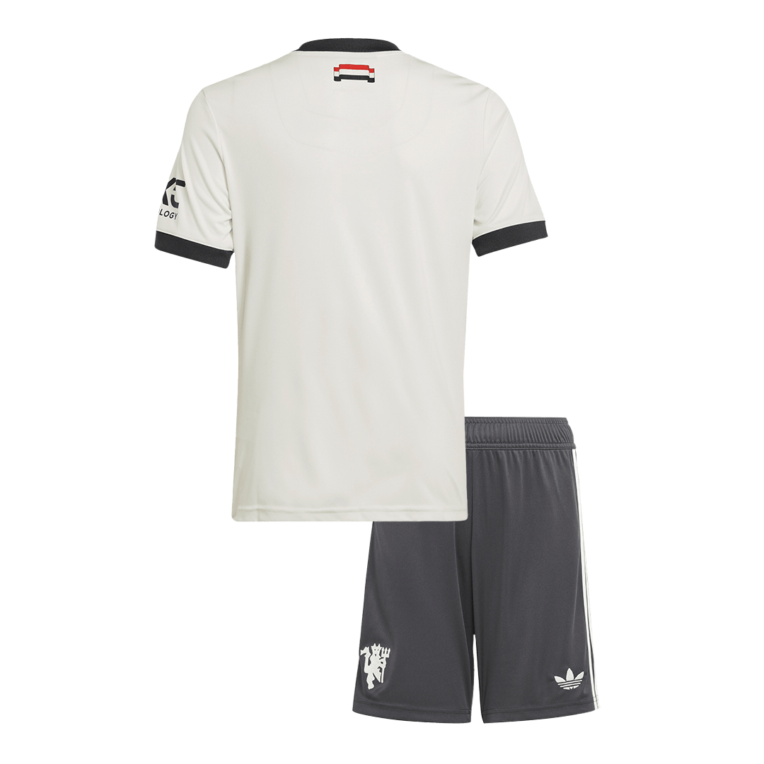 Kid's Manchester United Third Away Cheap Soccer Jersey Kit(Jersey+Shorts) 2024/25 Go Soccer World Shop