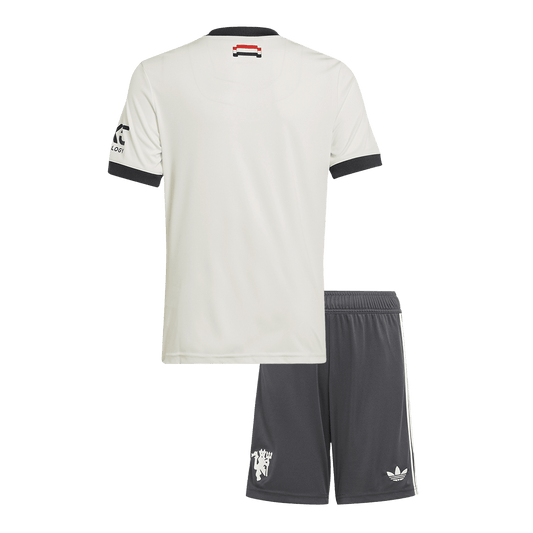 Kid's Manchester United Third Away Cheap Soccer Jersey Kit(Jersey+Shorts) 2024/25 Go Soccer World Shop