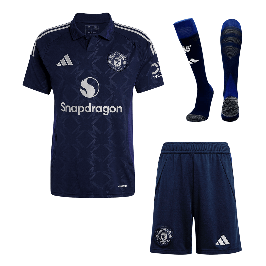 Manchester United Away Cheap Soccer Jersey Kit(Jersey+Shorts+Socks) 2024/25 Go Soccer World Shop