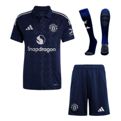 Manchester United Away Cheap Soccer Jersey Kit(Jersey+Shorts+Socks) 2024/25 Go Soccer World Shop