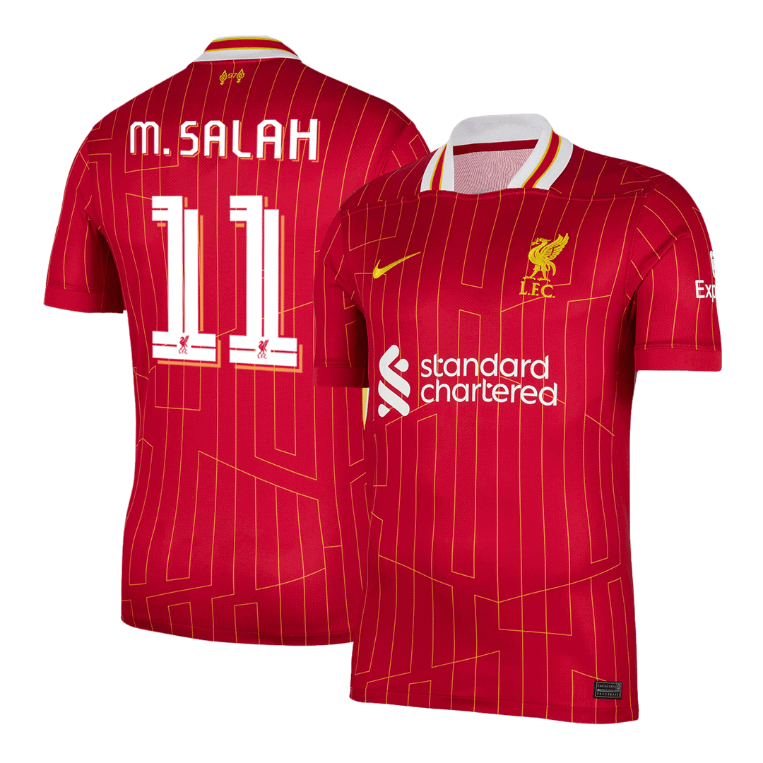 M.SALAH #11 Liverpool Home Cheap Soccer Jersey 2024/25 - UCL Go Soccer World Shop