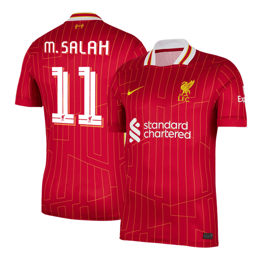M.SALAH #11 Liverpool Home Cheap Soccer Jersey 2024/25 - UCL Go Soccer World Shop